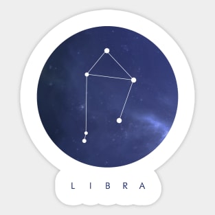 Libra Constellation Sticker